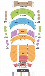 Belk Theatre seating chart