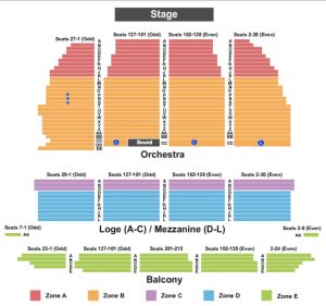 orpheum theatre seating chart
