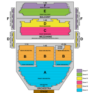 Ahmanson Theatre Seating Chart